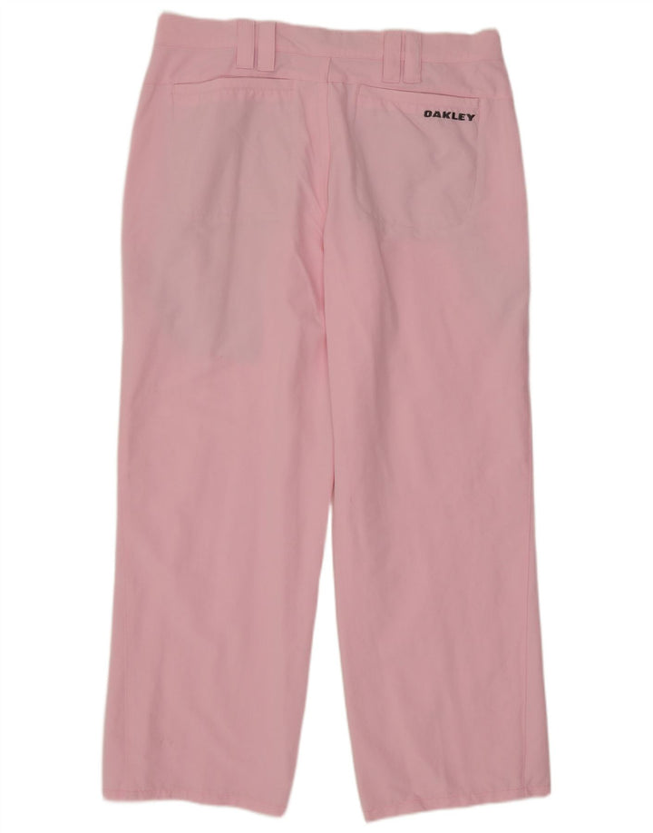Pantaloni chino Capri da donna Oakley W32 L26 nylon rosa