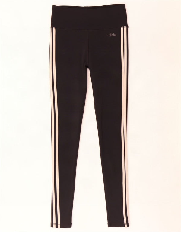 Leggings Adidas Climalite da donna UK 8/10 Piccolo poliestere nero