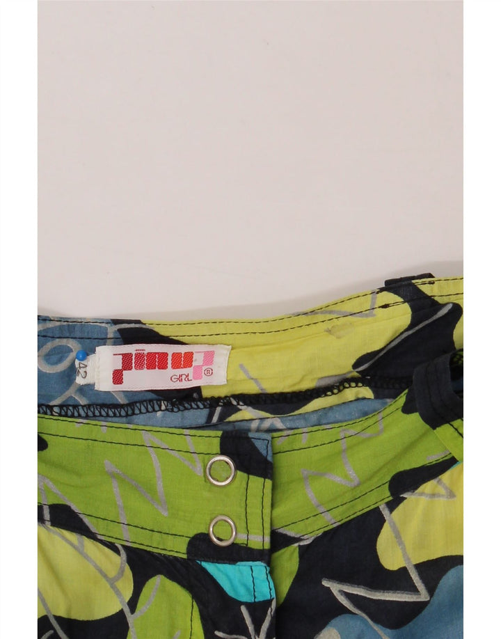 VINTAGE Womens A-Line Skirt IT 42 Medium W26  Multicoloured Floral Vintage Vintage and Second-Hand Vintage from Messina Hembry 