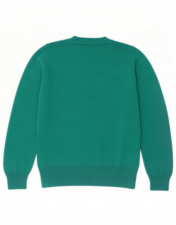 Maglione da donna con scollo a V Marks & Spencer UK 14 Acrilico verde medio