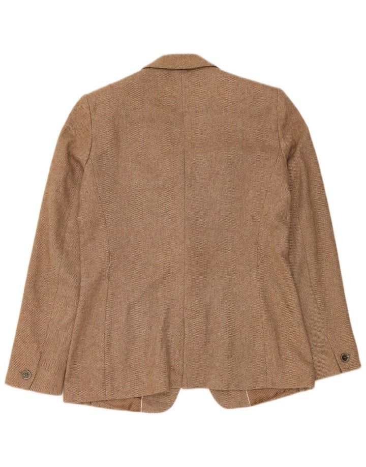 Giacca blazer da donna a 1 bottone Massimo Dutti UK 12 Beige medio