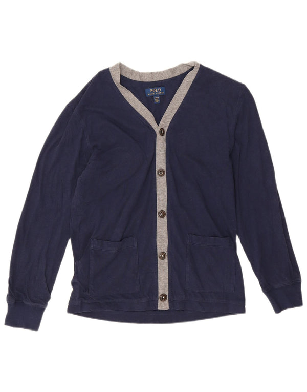 Polo Ralph Lauren Top da bambino a manica lunga 14-15 anni Large Blu Navy