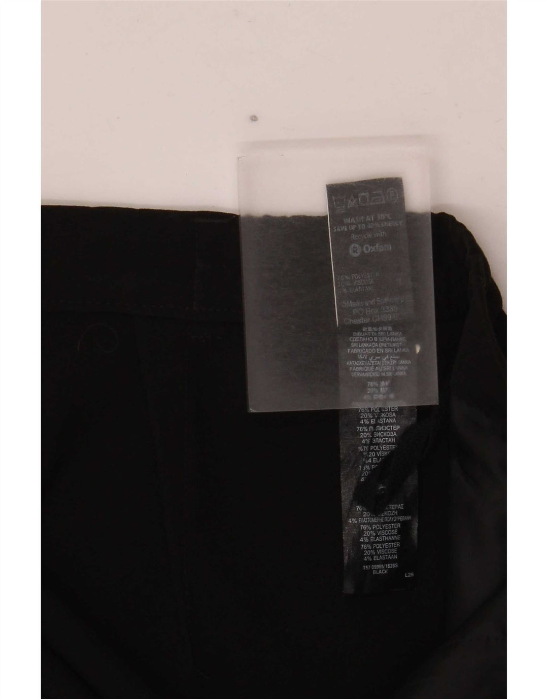 Pantaloni da abito dritti da donna Marks & Spencer UK 14 medi W34 L30 neri