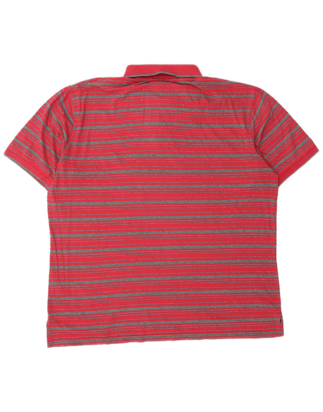CARRERA Mens Polo Shirt 2XL Red Striped Cotton