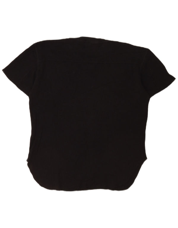 T-shirt Zara da uomo Top grande in cotone nero