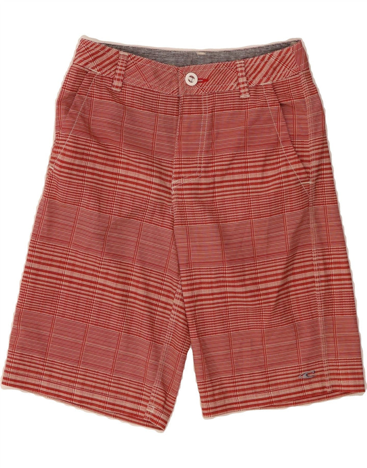 O'NEILL Womens Chino Shorts W25 XS  Red Check Polyester Vintage O'Neill and Second-Hand O'Neill from Messina Hembry 
