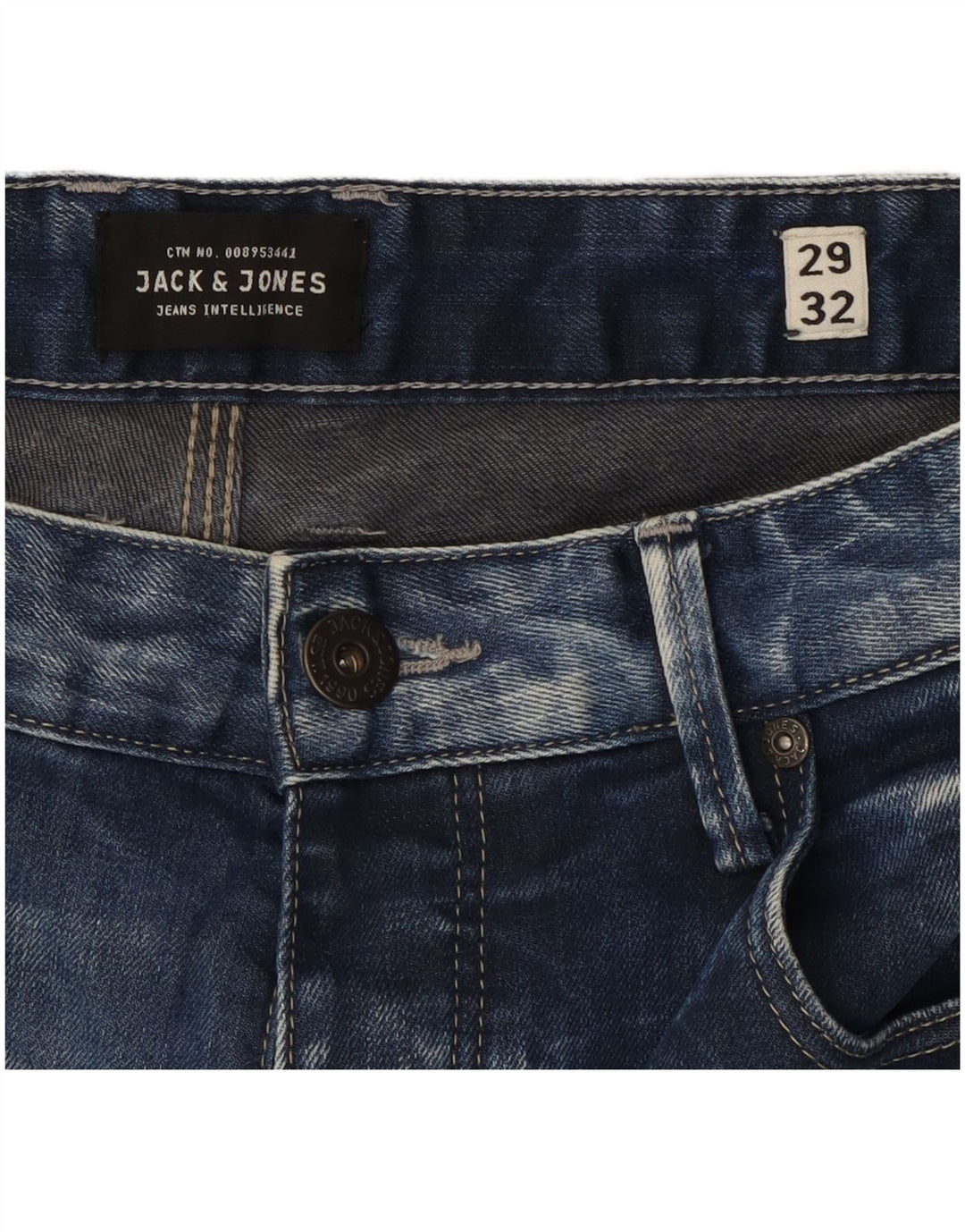 Jeans dritti Mike da uomo Jack & Jones W29 L32 cotone blu