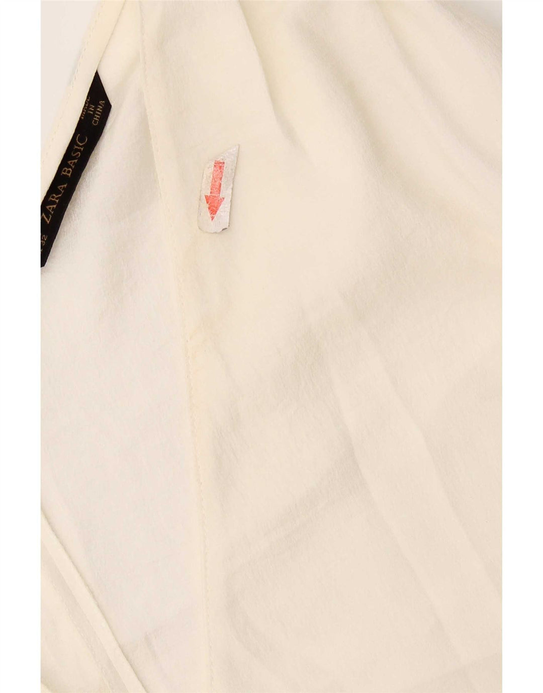 Top senza maniche in camicetta da donna Zara UK 18 XL bianco