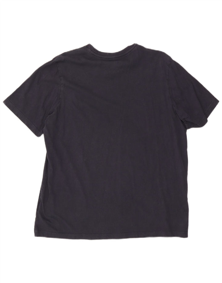 T-shirt da uomo Adidas Top XL blu navy in cotone