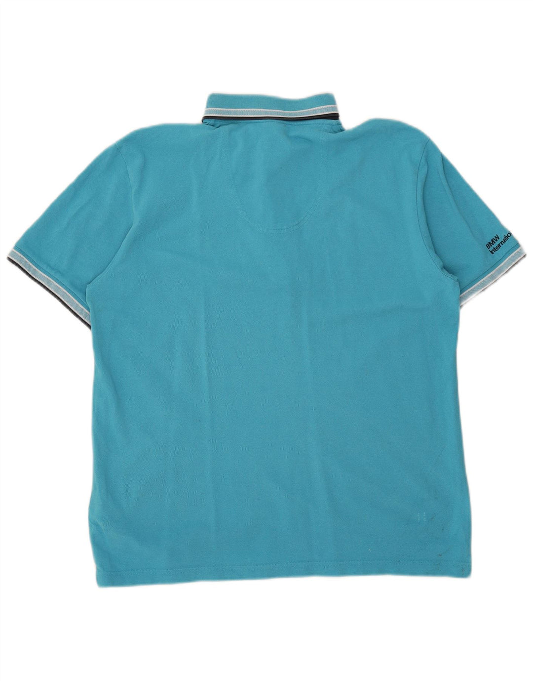 Polo da uomo Hugo Boss grande in cotone blu