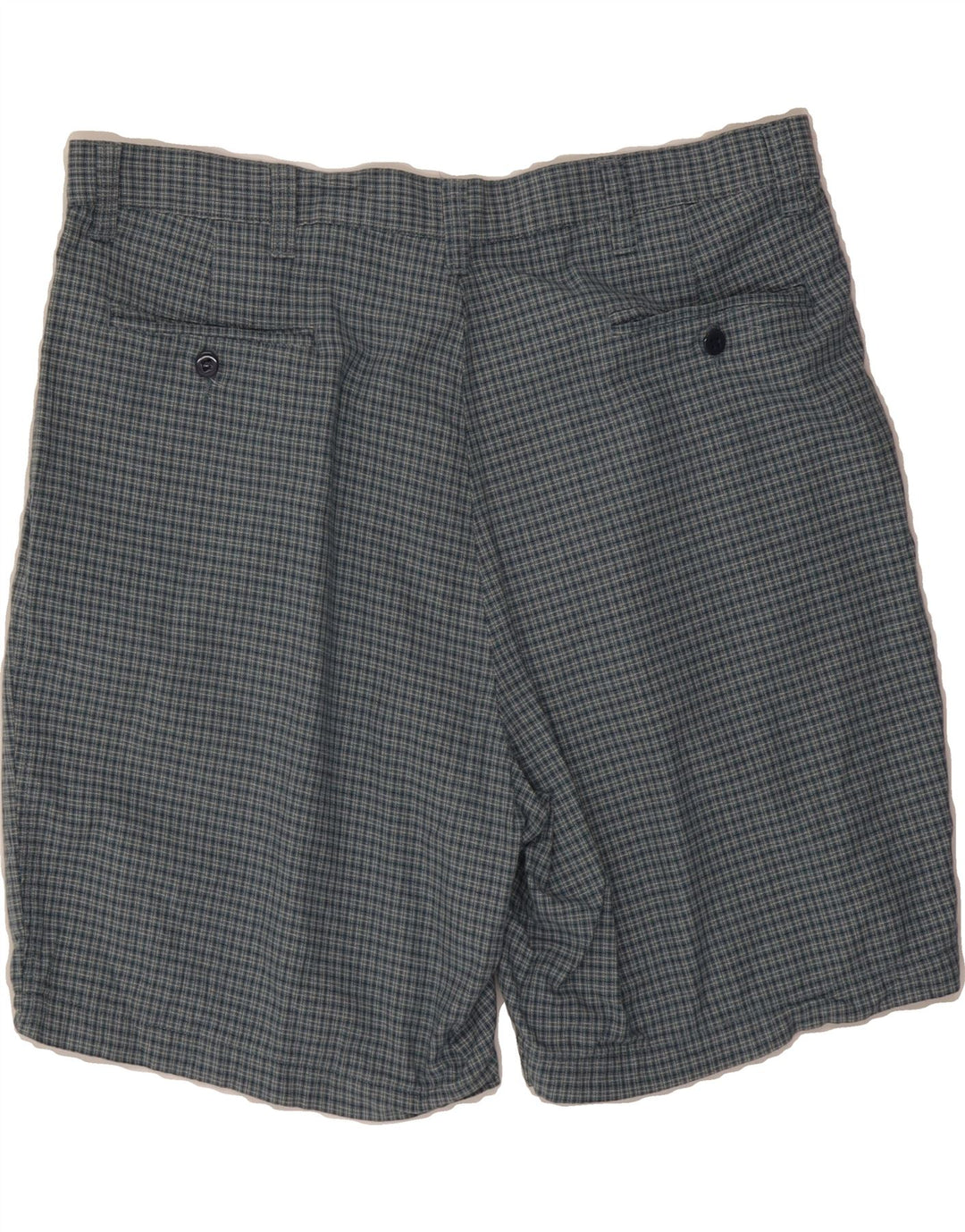DOCKERS Mens Pegged Chino Shorts W40 XL Blue Check Cotton Vintage Dockers and Second-Hand Dockers from Messina Hembry 