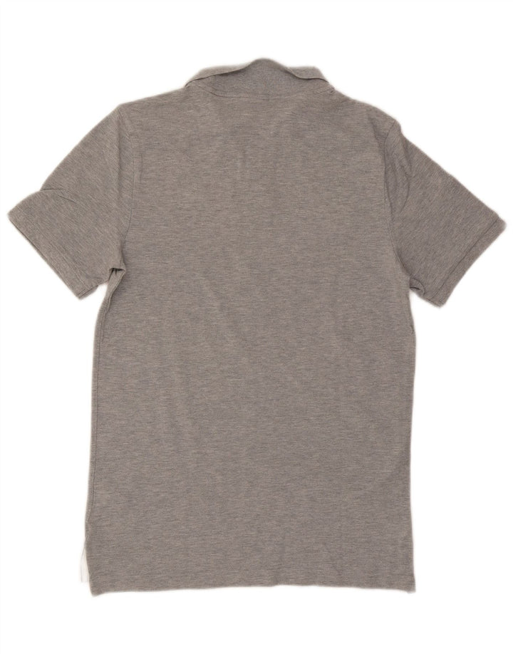 Polo Nike da uomo piccola in cotone chiazzato grigio