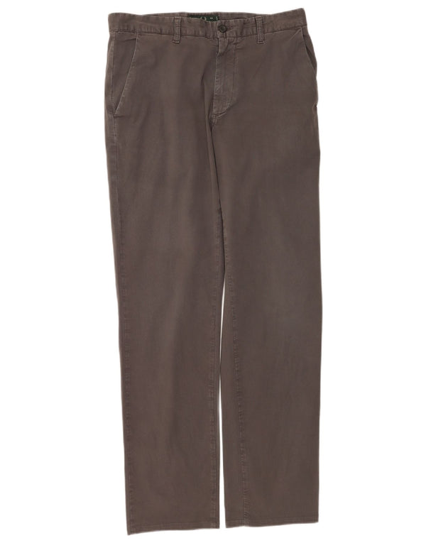 Pantaloni chino dritti da uomo Fred Perry IT 46 Small W30 L31 Grigio