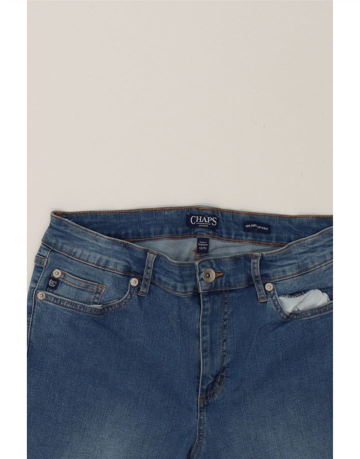 CHAPS Womens Kick Mid Rise Bootcut Jeans US 12 Large W31 L26 Blue Cotton Vintage Chaps and Second-Hand Chaps from Messina Hembry 