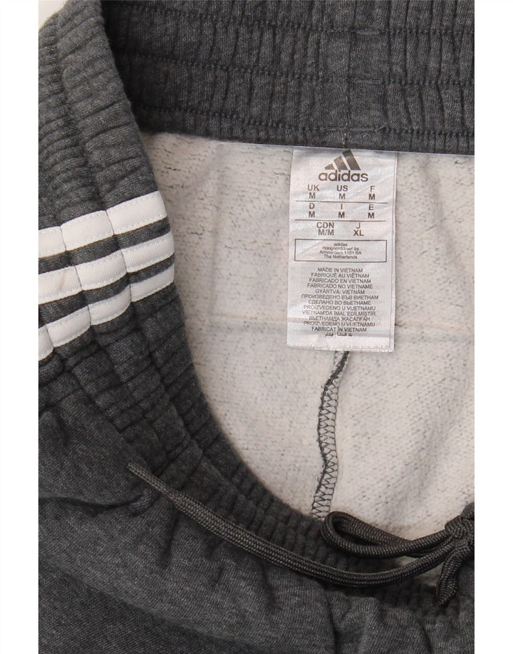 Pantaloni da tuta da uomo ADIDAS in cotone grigio medio