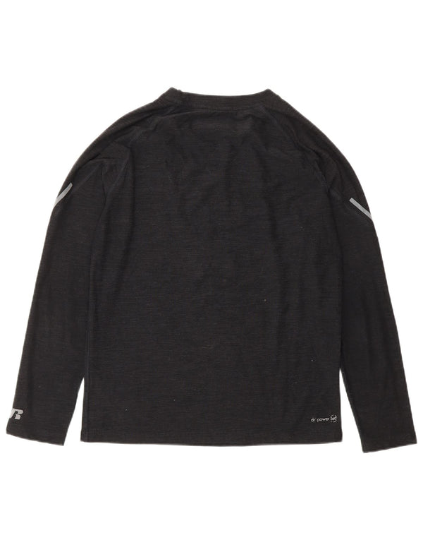 Maglietta Russell Athletic da ragazzo Dri-Power a maniche lunghe 10-11 anni, grande, nera