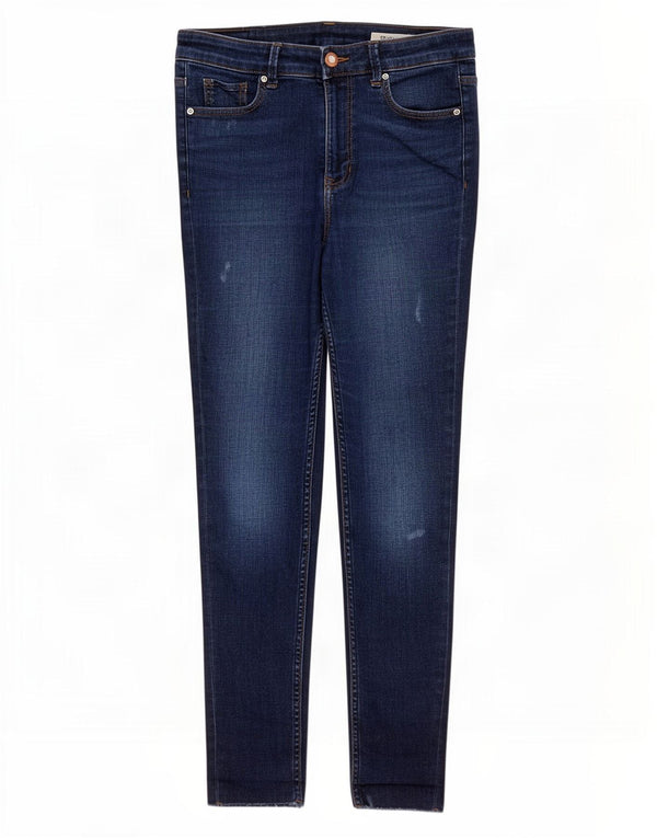 Marks & Spencer Donna The Ivy Skinny Jeans UK 10 Small W28 L25 Blu Navy