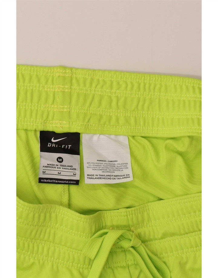 Pantaloncini sportivi Nike da donna Dri Fit UK 14 poliestere verde medio