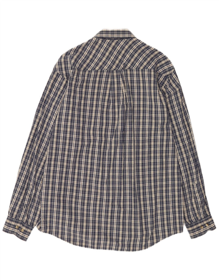 Camicia Heritage da uomo Rifle, grande, in cotone a quadri blu navy