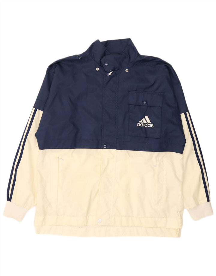 Giacca a vento da uomo ADIDAS UK 40/42 Medium Navy Blue Colourblock