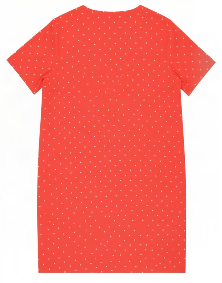 Abito a trapezio da donna Marks & Spencer UK 18 XL Poliestere rosa a pois