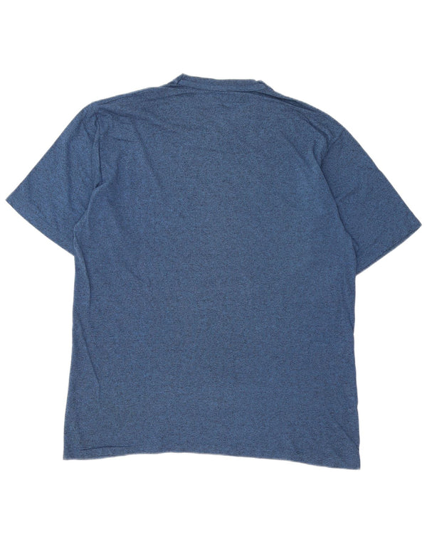 T-shirt da uomo Champion Top 2XL cotone screziato blu navy