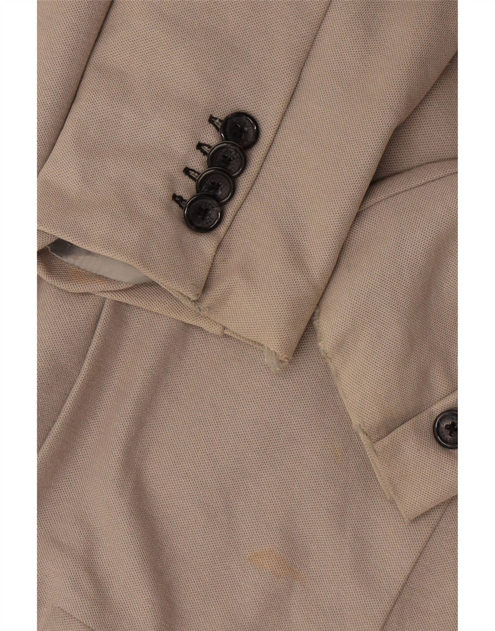Giacca blazer da uomo a 2 bottoni Armani Exchange, UK 38, cotone beige medio