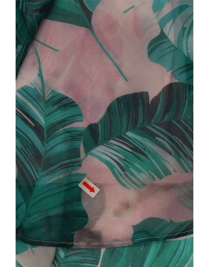 GUESS Gonna a trapezio da donna UK 12 Media W28 Poliestere floreale blu