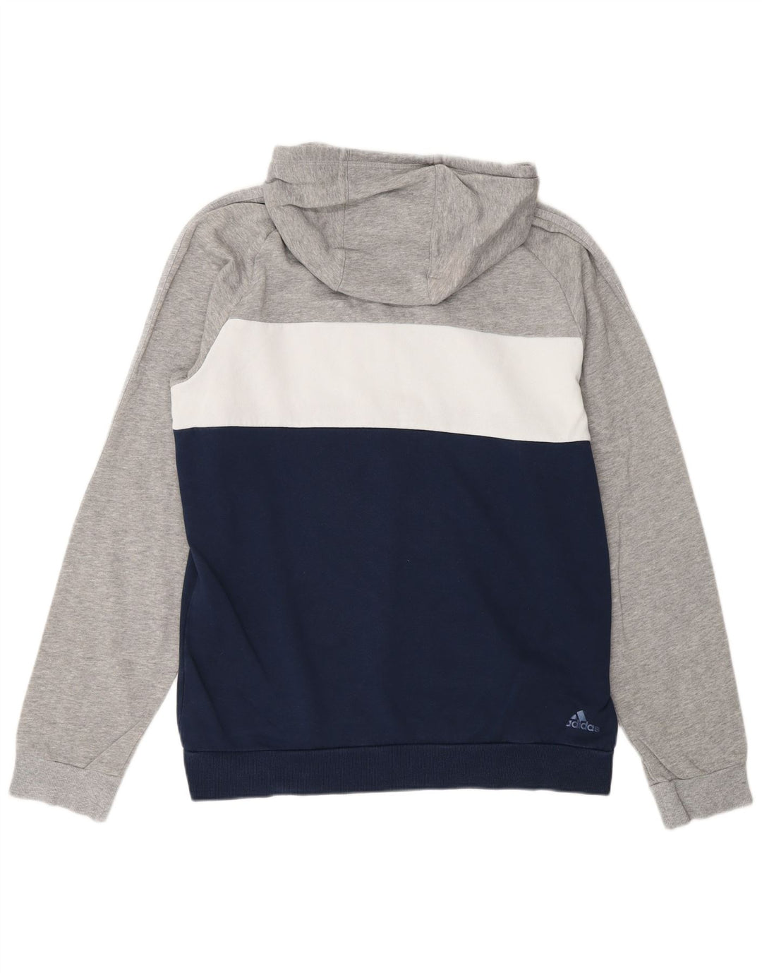Maglione con cappuccio grafico da uomo ADIDAS grande in cotone color block multicolore