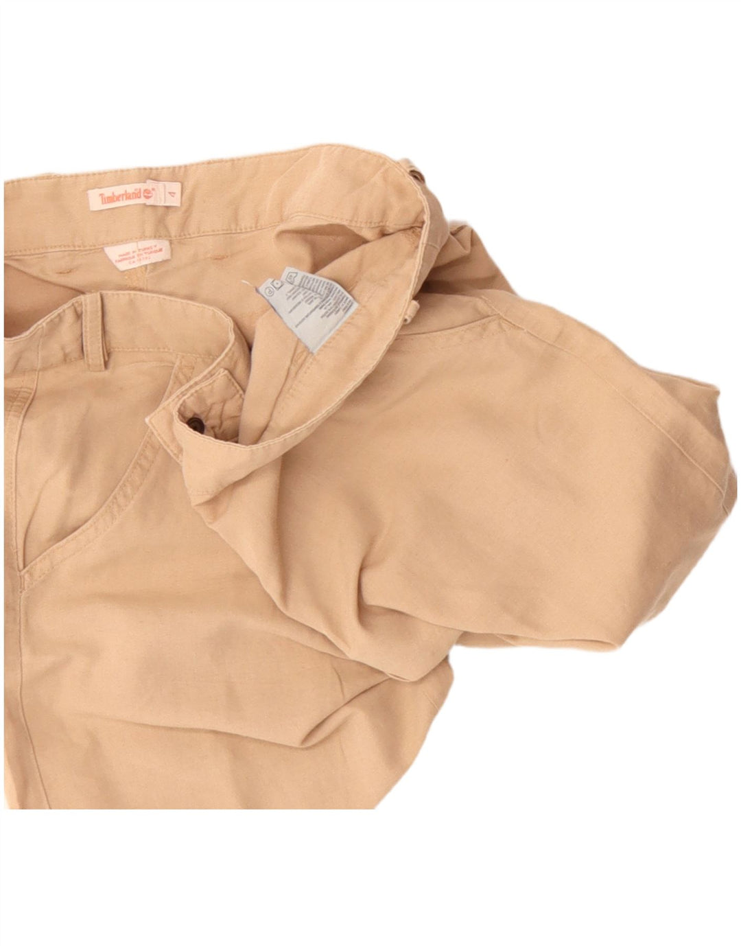 Pantaloncini chino da donna Timberland US 4 piccoli W27 cotone beige