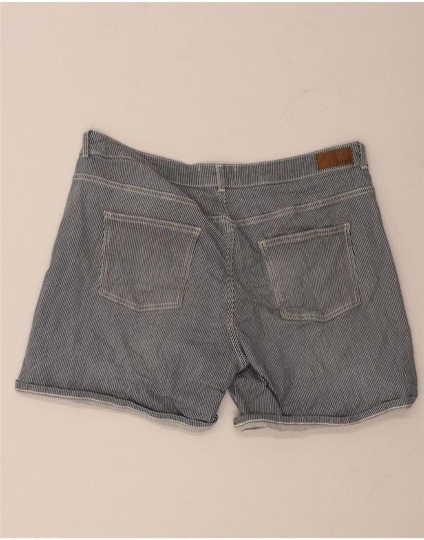 Pantaloncini di jeans da donna Fat Face UK 14 Large W34 Cotone gessato blu