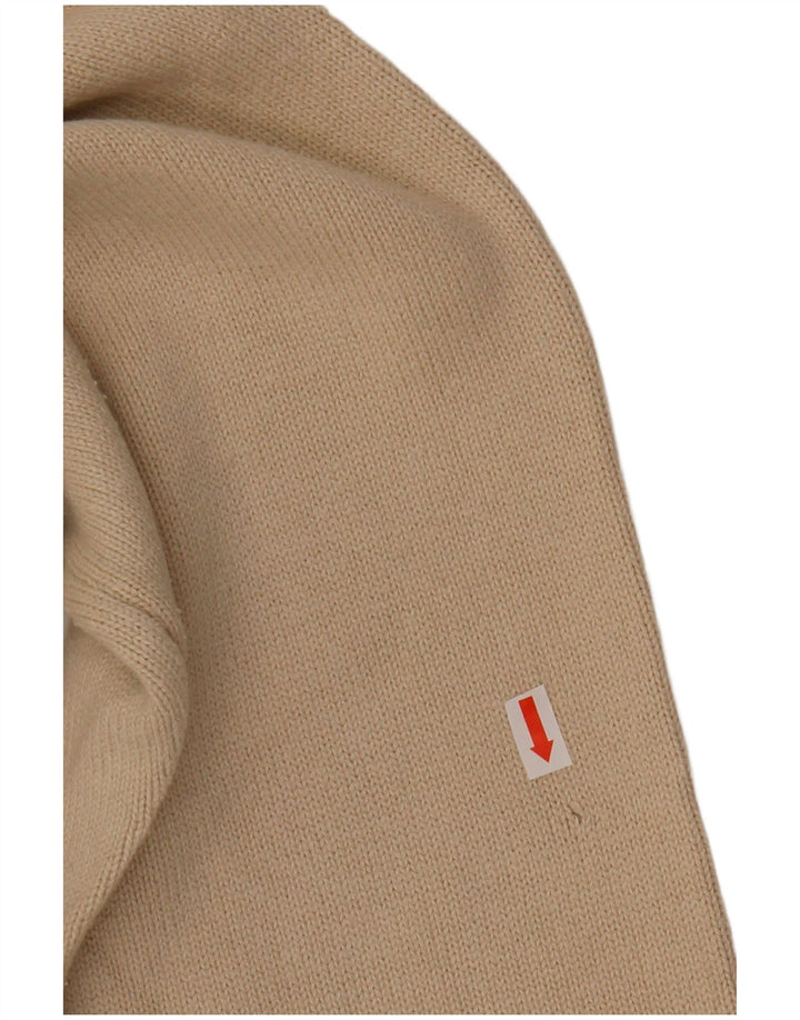 Maglione da uomo con zip e collo Dockers, grande, in cotone bianco sporco