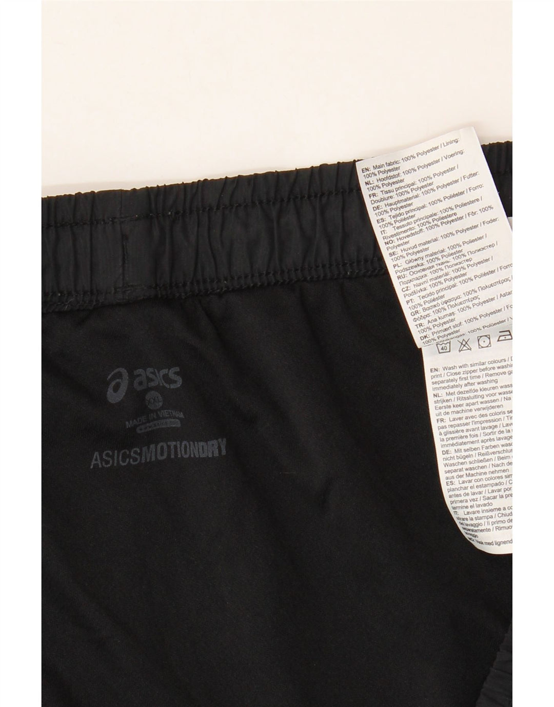 Pantaloncini sportivi ASICS da uomo 2XL poliestere nero