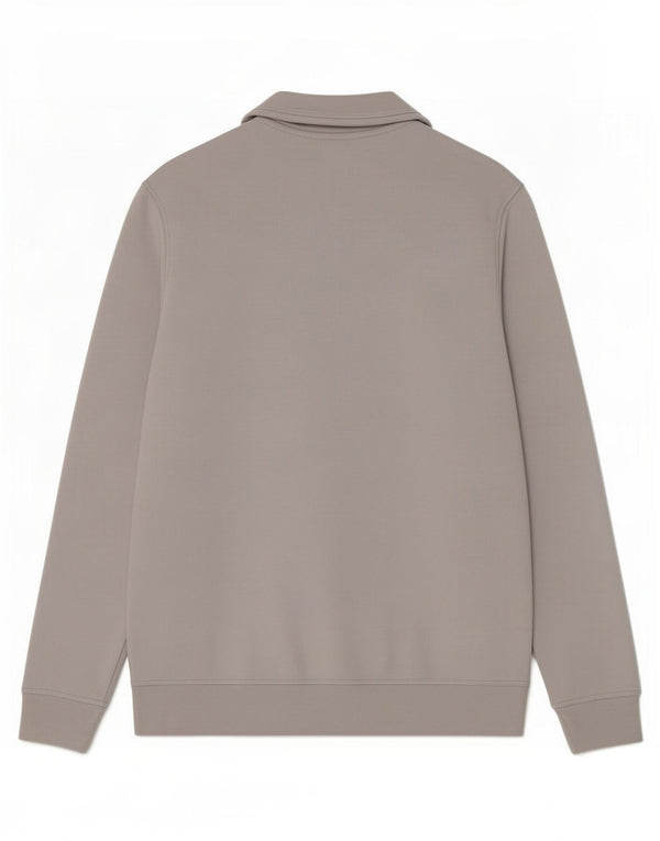 Hugo Boss Mens Zip Neck Sweatshirt Jumper Medium Grey Cotton