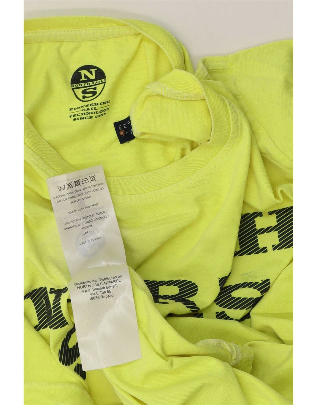 T-shirt grafica da uomo North Sails in cotone verde medio