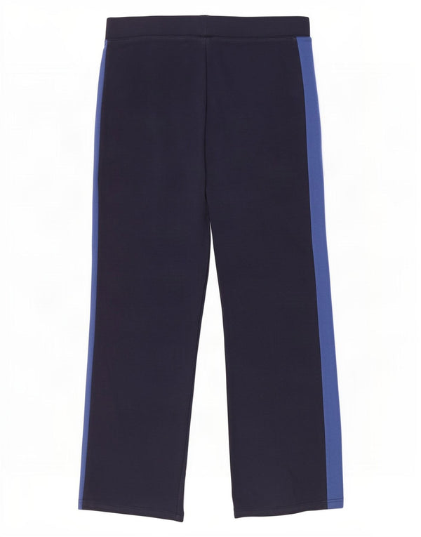 Marks & Spencer Womens Tracksuit Trousers UK 16 Large Navy Blue Colourblock