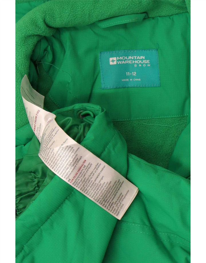 Giacca a vento da bambino Mountain Warehouse 11-12 anni Colorblock verde