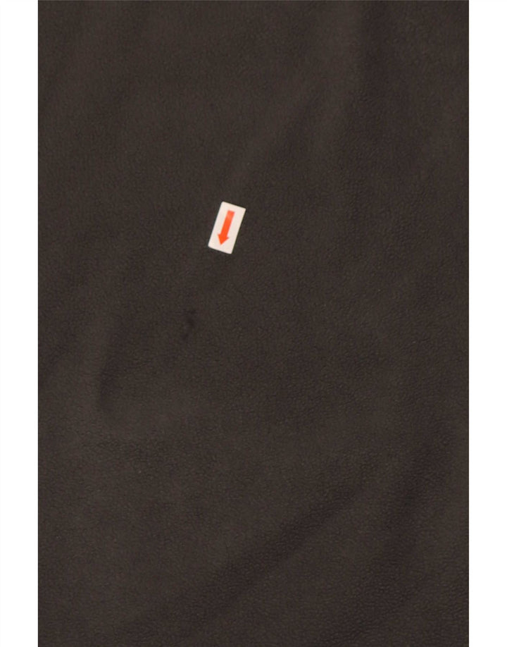 Maglione in pile da uomo The North Face con zip e collo, grande, in poliestere grigio