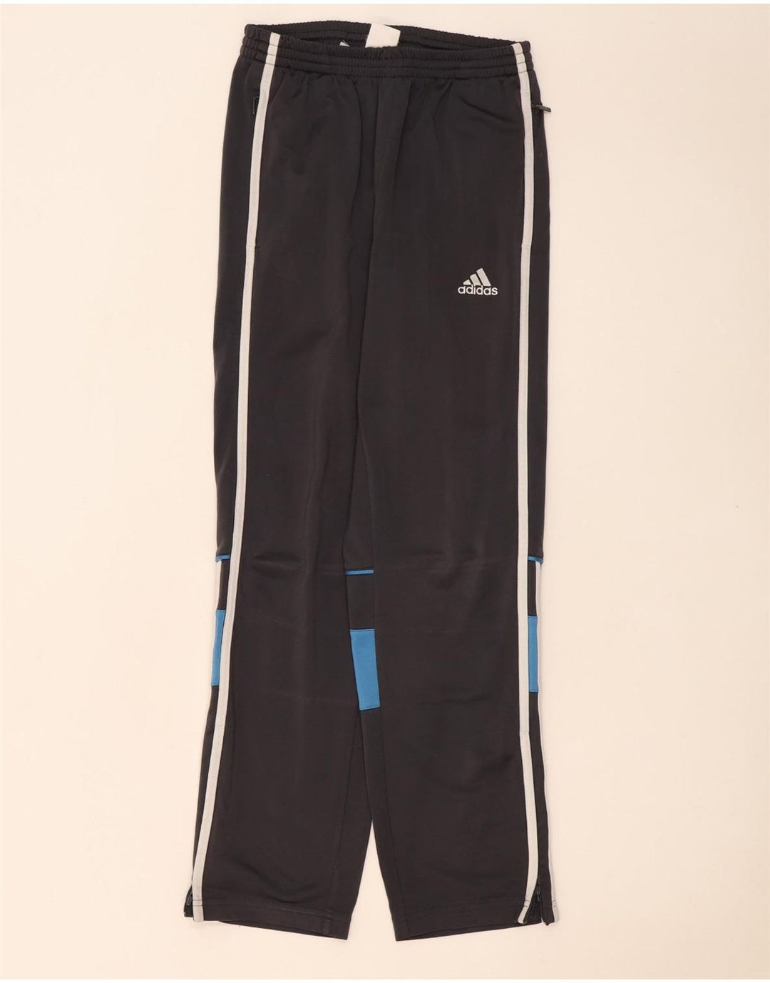 Pantaloni della tuta da ragazzo Adidas 11-12 anni Poliestere color block grigio