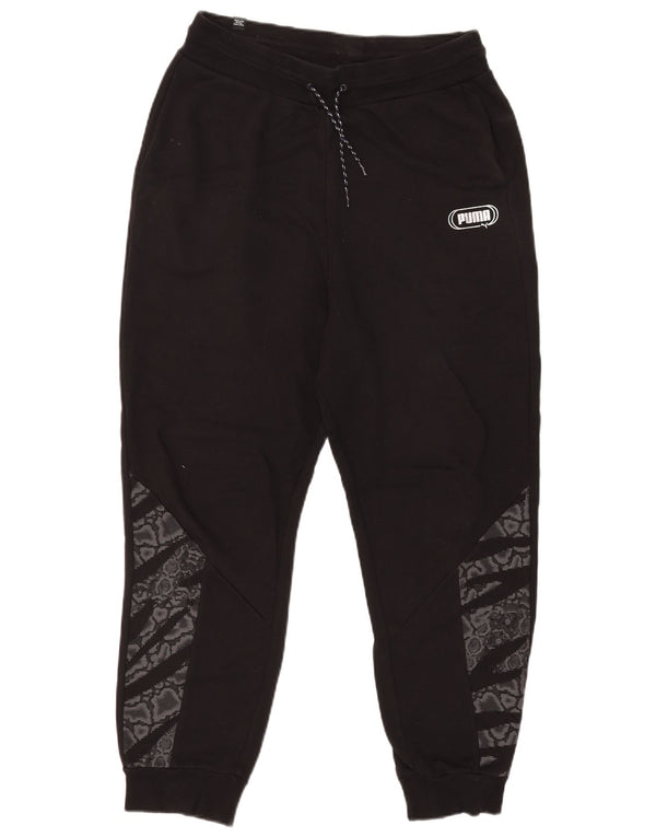 Pantaloni da tuta da uomo Puma Joggers medi neri con stampa animalier