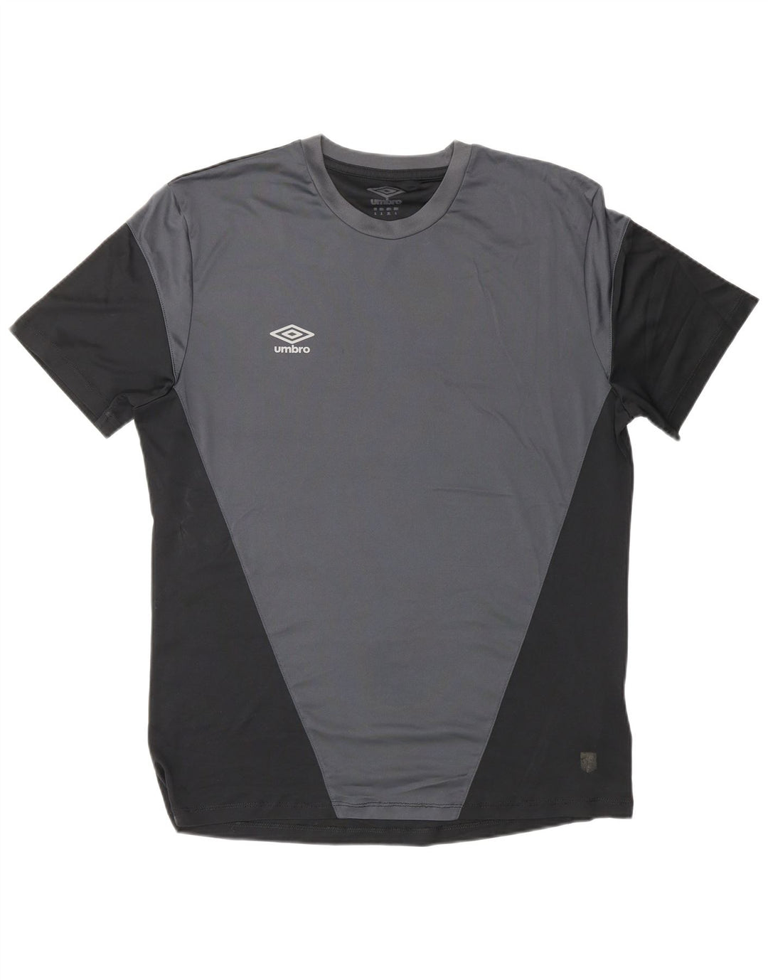 T-shirt da uomo UMBRO Top grande in poliestere color block nero