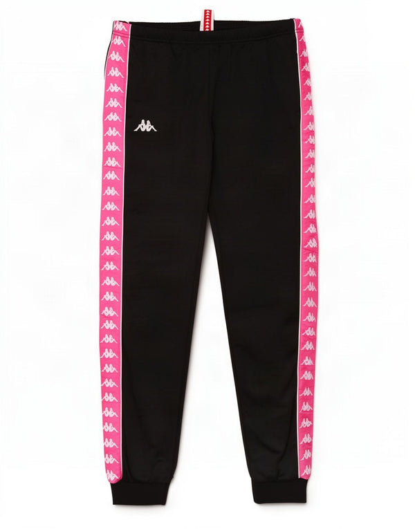 Pantaloni da tuta da donna Kappa Joggers UK 16 Large Nero Colourblock