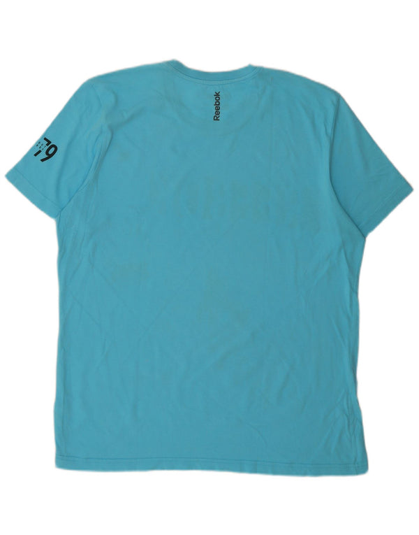 T-shirt grafica da uomo REEBOK Top XL Blu