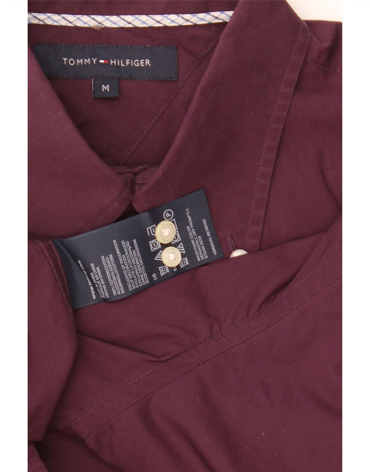 Camicia da uomo Tommy Hilfiger cotone viola medio