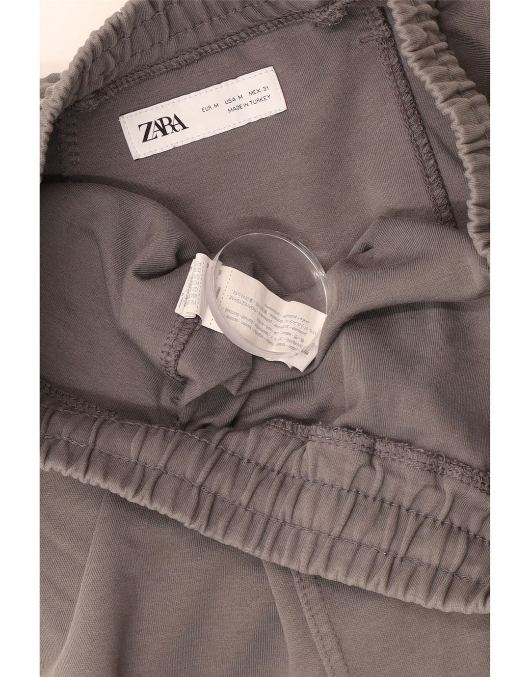 Pantaloncini sportivi da uomo Zara in cotone grigio medio
