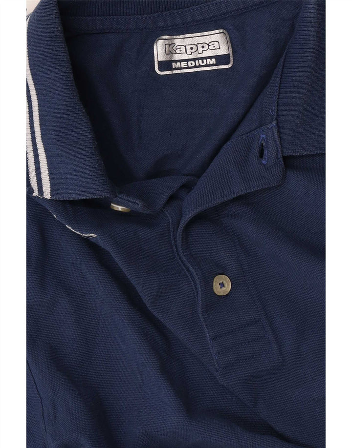 Polo Kappa da uomo a righe blu medio