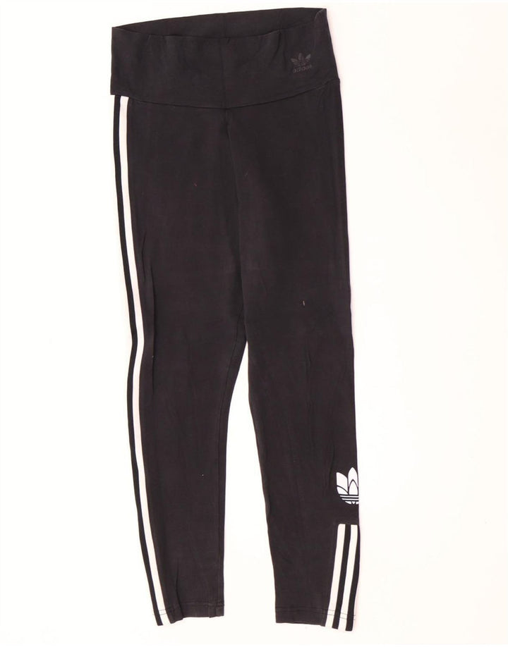 Leggings Adidas da donna UK 12 medio nero cotone