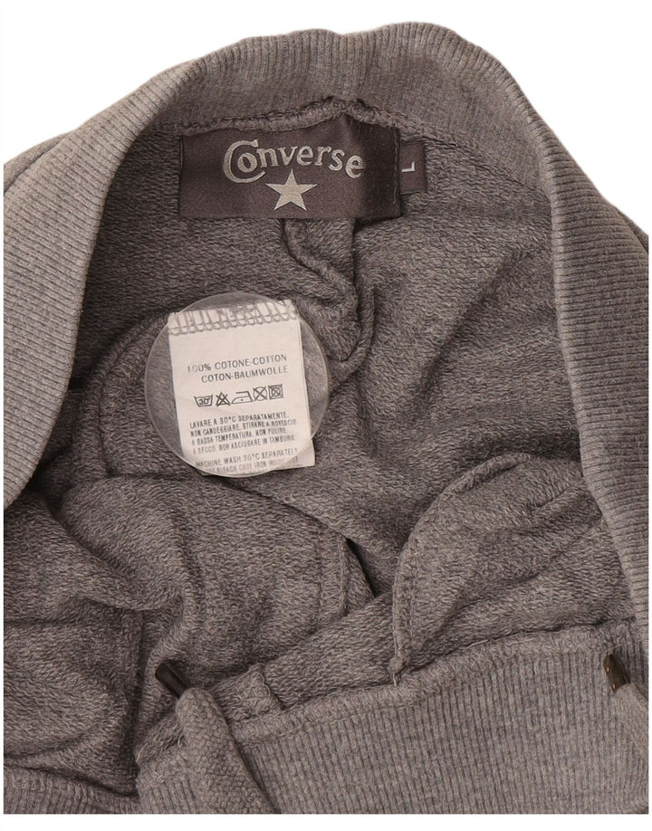 CONVERSE Pantaloni da tuta da uomo Joggers grandi in cotone grigio