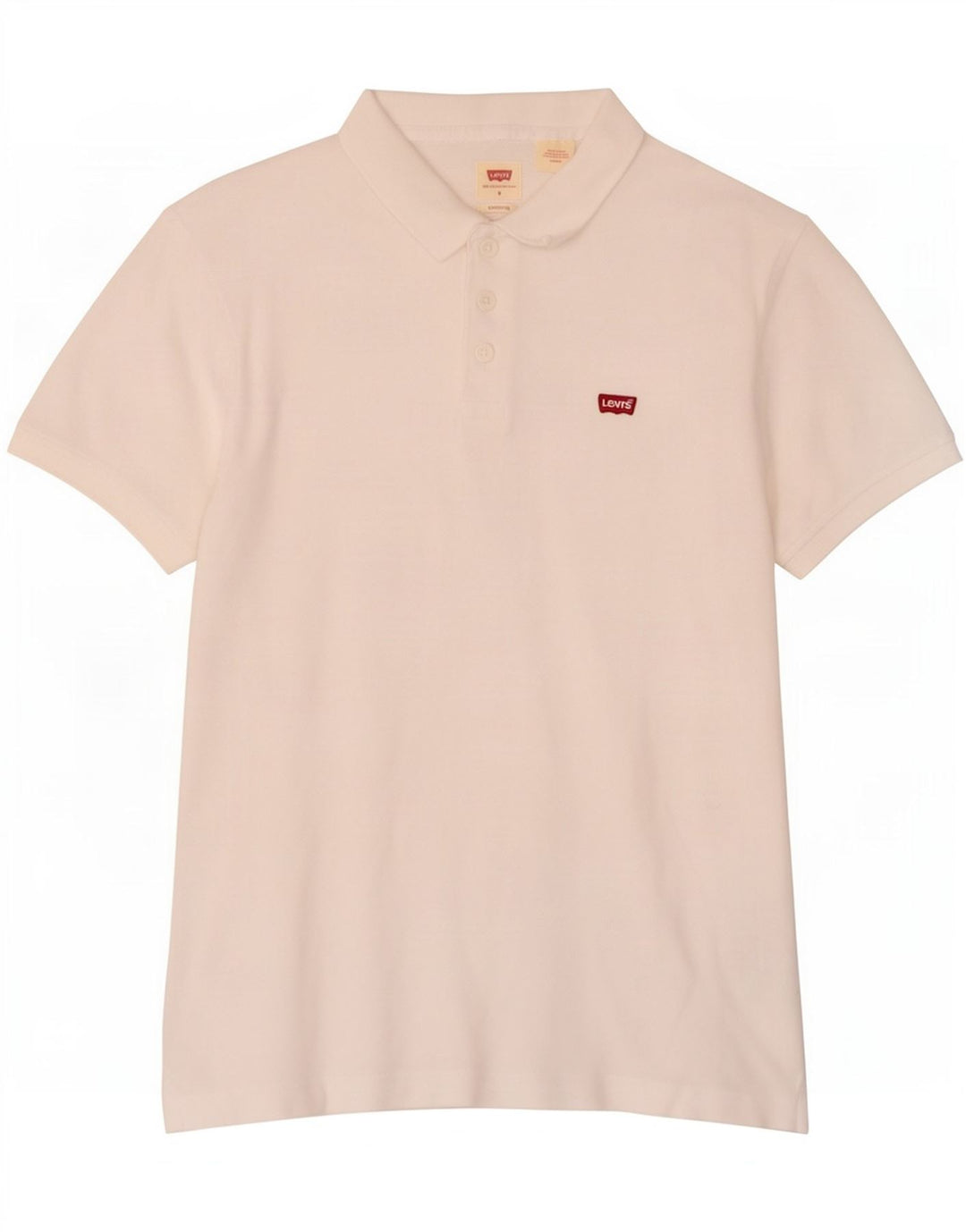 Polo Levi's da uomo standard piccola in cotone bianco