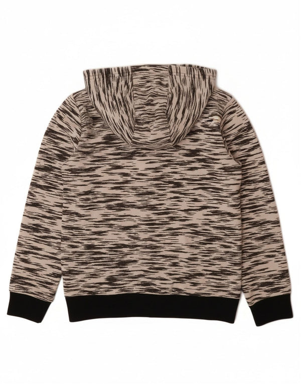 Maglione con cappuccio e zip ADIDAS per ragazzi Climalite 7-8 anni in poliestere chiazzato grigio